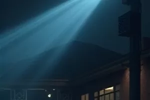 《午夜面包房》横版海报：凌晨烤箱透出的暖光