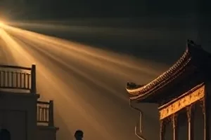 《风从南边来》横版海报：扬起的床单与窗外流动的风